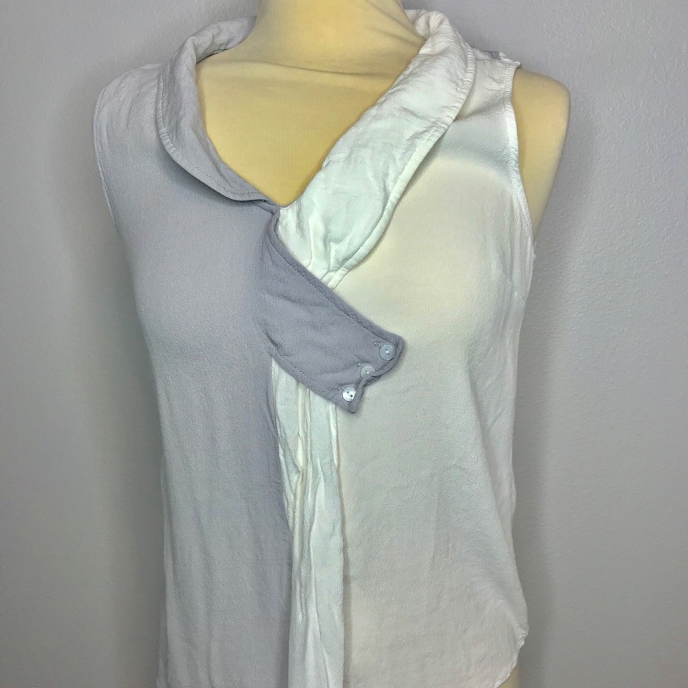 Cute white and gray tank